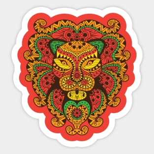 Abstract Lion Sticker